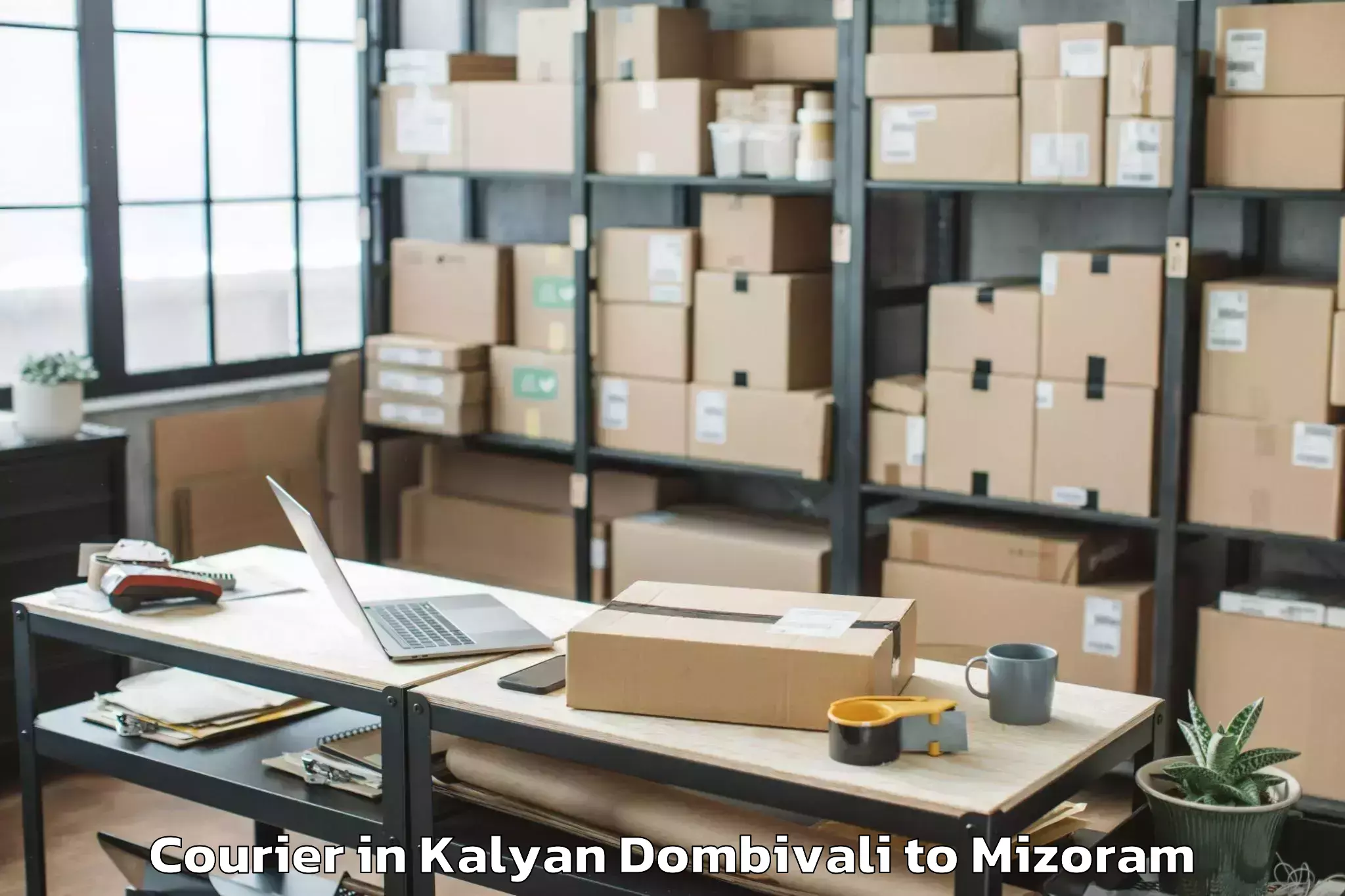 Reliable Kalyan Dombivali to Siaha Courier